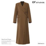 Fongt Autumn And Winter Special Aircraft Process Irregular Structure Long Wind Coat Female 1759