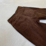 Fongt Coffee Color Wick Plus Velvet Sleeves Sleeves Women Autumn And Winter Small High-Waist Loose Loose Thickened Long Pants