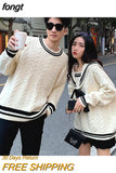 Women Fashion Patchwork Couple Casual Preppy Style Popular Ulzzang Design Simple Daily Chic Comfortable Basic