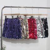 Fongt Shooting Heavy Industry Glitter Bling Bling Dress Babes Night Shop High-Waisted Ass A Short Skirt 1029