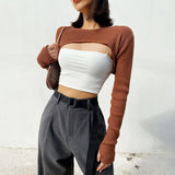 Fongt Sexy Trend In Net Red Super Short Repair Jacket Hoodie Carefully Machine Personality Outside The Top Woman