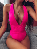 Fongt Swimsuit 2023 One-Piece Swimsuit Ladies Straps One-Piece Bikini-Outfit