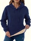 Fongt Wish Autumn And Winter Fashion Women's Clothing Warm Pocket Hoodie Coat Top