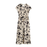 Fongt Printed Ampicula Dress Summer 2025 Design Kinesigeed Dress Girl
