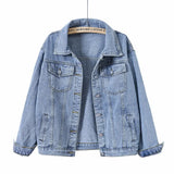 Jacket Women 2023 NEW Spring Coat Vintage Loose Denim Jacket Outerwear Autumn Chic Ladies Jackets