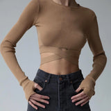 Fongt And Winter 2023 Explosion Of The Hobling Sweater 100 Folded Skirt Tied With Woolen Suit