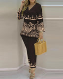 Fongt Women's Clothing 2023 Spring New V-Neck Long-Sleeved Fashion Suit