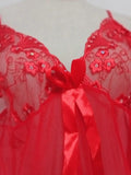 Plus Fat Plus Large-Size Lingerie Lace Sexy Pajamas Seduction Transparent Netting Sex Fun