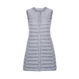 2024 New Light Down Jacket Women In The Long Loose Thin Vest Coat Vest Button Fashion-Outfit