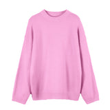 Fongt Soft-Gried Gray Sweater Woman 2025 Autumn And Winter Loose Thick Sheep Velvet Collar Knitted Shirt