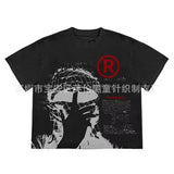 Fongt New Star Pattern Print Full Face Zippered Zip-Tunic Harajuku Zipper To Top Hoodie Jacket