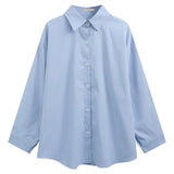 Fongt Shirt Autumn Dress Women's New Coat Long-Sleeved French Small Shirt Loose Folded Interior Design