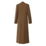 Fongt Autumn And Winter Special Aircraft Process Irregular Structure Long Wind Coat Female 1759