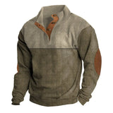 Fongt And Winter New Men's Outdoor Jacket Corduroy Leisure Collar Long Sleeves