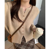 Fongt Design Sweater Coat Wearing Pure Autumn And Winter Korean 2025 Simple Knitted Bottom Shirt Temperament New