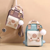 Quality Macaron Donuts Small Backpack Women Luxury Designer School Shoulder Bags Girls Multifunction Travel