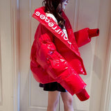 Jacket Women's 2022 New Winter Korean Version Of Loose Student Cotton Bread Jacket Thickened Shiny Cotton