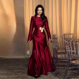Fongt Summer New Women's Pure Color Collar Simple Long Dress
