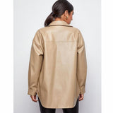 Fongt Winter And Fall New PU Leather Women's Shirt Fashion Women's Coat-Outfit