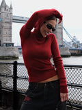 Fongt And Winter New Hooded Tight Coats Fashion Simple Jacket Sweater Women Loose Solid Color Wool