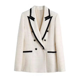 Fongt Homemade New Women's Clothing Fashion White Collar Coat