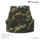 Fongt New Locomotive Three-Dimensional Pocket Personality Skirt Short Skirt 5 Color Optional 1651