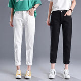 White Jeans Women Loose Korean Version Students Harun Pants Nine Points Pants Women's Pants College Wind 2020 Spring New-Outfit