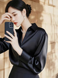Fongt High-End Feeld Dingy Shirt 2025 Early Spring French Age-Down Mature Shirt Commuting Exquisite Comfortable Top Lady