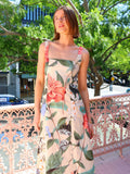 Fongt French Retro Dress Print Slings For Women In 2025 Summer