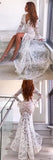 Fongt Dress Ebay Sexy Deep V Lace Open-Forked Fishtail
