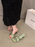 Fongt Slope And High-Heever Slippers Women Summer Wear 2025 New Dress Fairy Wind Coarse And Cold Slippers