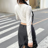 Vintage Star Print Long Sleeve Tee-Outfit