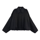Fongt Spring New Velvet-Sensitive Collared Loose Bomber Jacket Jacket