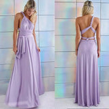Elegant Evening Long Deep V Halter