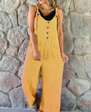 Fongt Fashion Casual Button Backs And Pants Women's Pants
