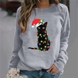 Long Sleeve O-Neck Loose Hoodie Fashion Ladies
