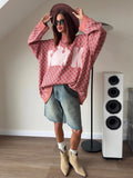 Fongt Trend Design Knitted Bunny Sweater Spring And Autumn Lazy Wind Loose Leisure Women