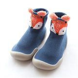 Baby Knitted Leopard Floor Socks Shoes with Rubber Soles Infant Anti-slip Indoor Socks Newborn Spring Summer