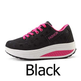 Women Sneakers Height Increasing Summer Breathable Waterproof Wedges Platform Shoes Woman Pu Leather Casual Shoes