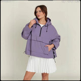 Fongt Women's 2025 New Three-Proof Fabric Hooded Multi-Color Jacket Jacket Jacket