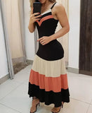 New E-Commerce Independent Station Women's Black Color Suspender Dress In Stock-Outfit