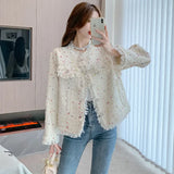 Fongt Wave Dot Small Fragrant Coat Trend Fashion Short-Term Jacket