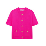 Fongt New Round Collar Button Temperament Gentle Short-Sleeved Coat 6427101