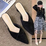 Fongt Cool Drag Year Summer Simple Fashion New Pointed Knitted After The Blank Coarse And Solid Color Tao Cold