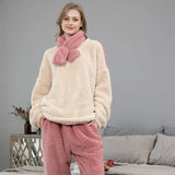 Long Sleeve Terry Ladies Pijama Suit 2