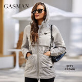 2022 Women's trench Coat Windproof jacket for Women Casual parkas Mid-Length Hooded Design Female Cotton Clothing