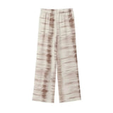 Fongt Summer New Women's Tie Dye Asymmetric Hanging Top Pants