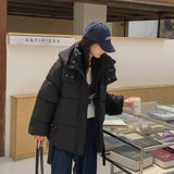 Down Cotton Jacket Female Oversize2024 Winter New Cotton-Padded Coat Korean Version Loose And Thick Cotton-Padded Jacket Bread Clothes-Outfit