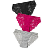 Exotic Apparel Sexy Panties Lace Briefs Women Low-Rise Solid Panty Underwear Sexy Women Lace Breathable Hip-lift