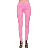 QUALITY Newest 2023 Designer Jeans Women's Top Stitching Contrast Pink Denim Jeans